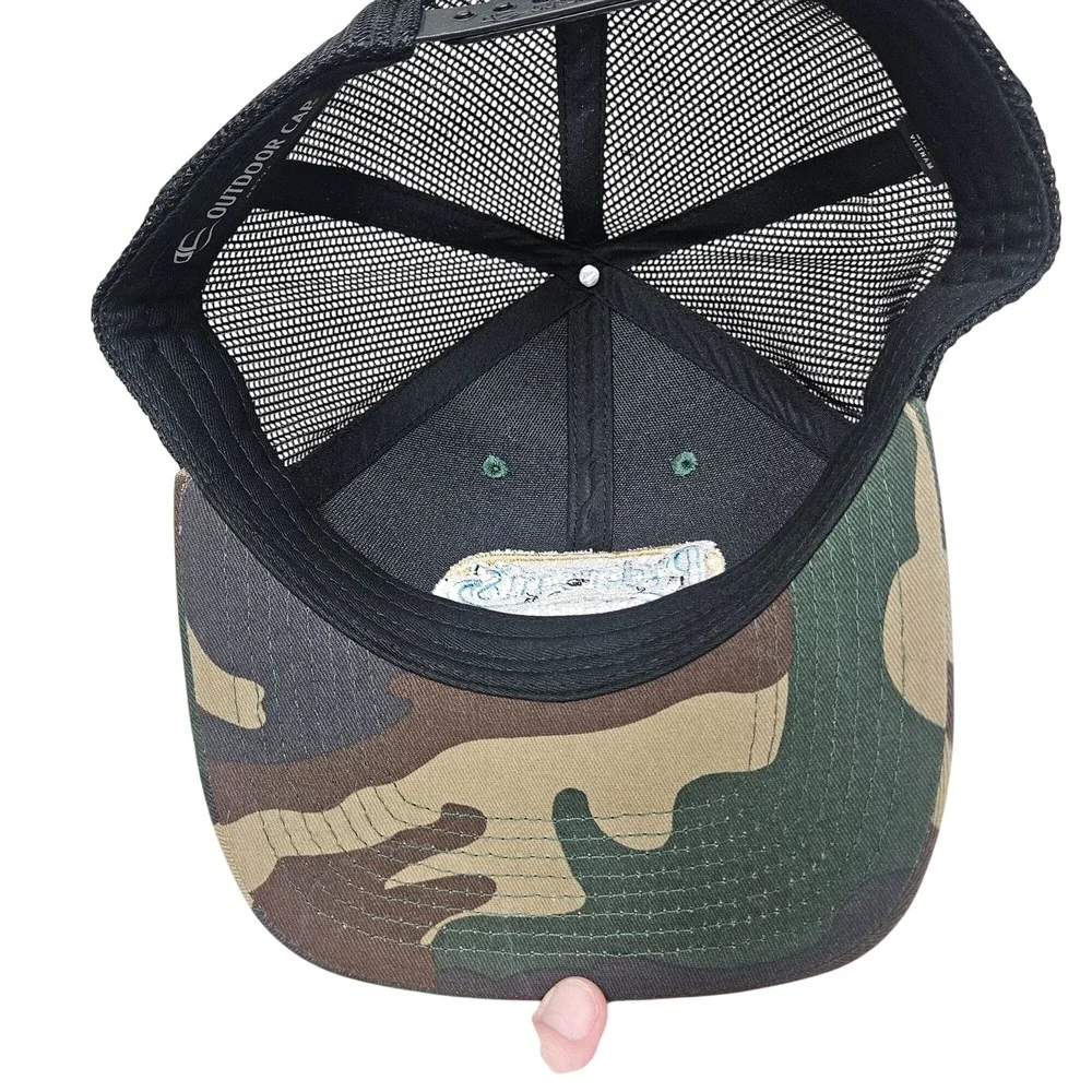 Outdoor Cap Pedersons Natural Farms‎ Camo Trucker Hat Mesh Back Adjustable...